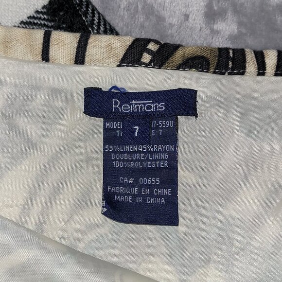 7 | Reitmans | Botanical Wave Side-Zip Skirt - Picture 5 of 5